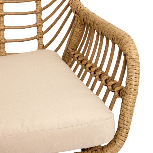Habitat Global 2 Seater Garden Bistro- Beige view 7