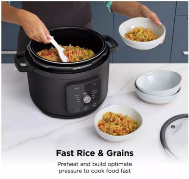 Ninja HyperHeat 9-in-1 6L PC201 Pressure & Rice Cooker - Black view 7