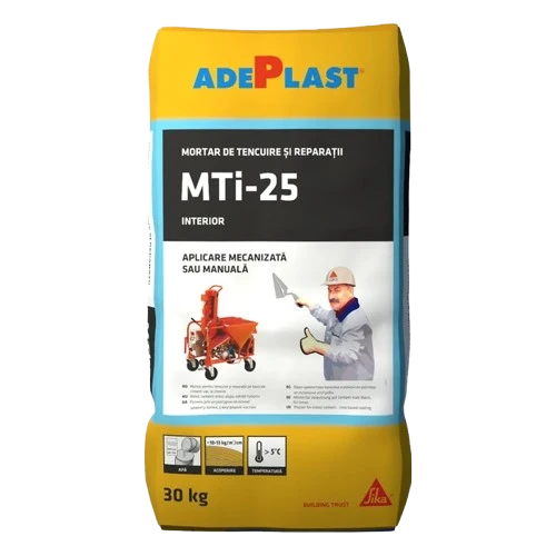 Tencuiala aplicare manuala / mecanizata, interior, Adeplast MTi-25, 30 kg
