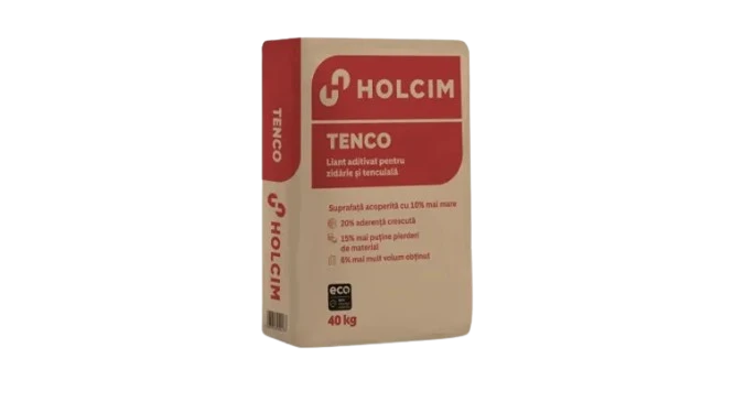 Liant aditivat Holcim Tenco pentru zidarie si tencuiala, 40 kg