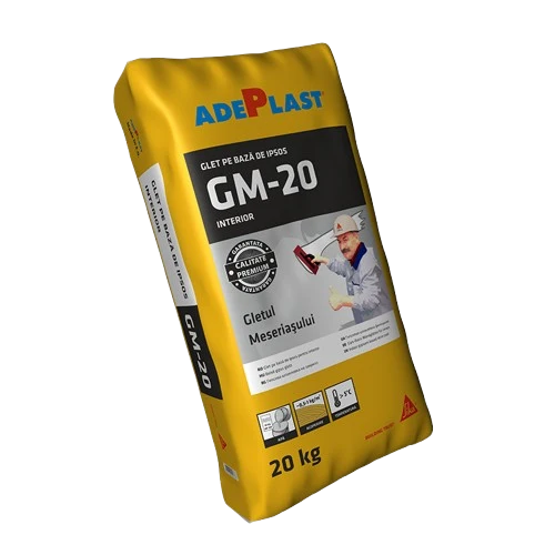 Gletul meseriasului Adeplast GM-20, pe baza de ipsos, interior, 20 kg