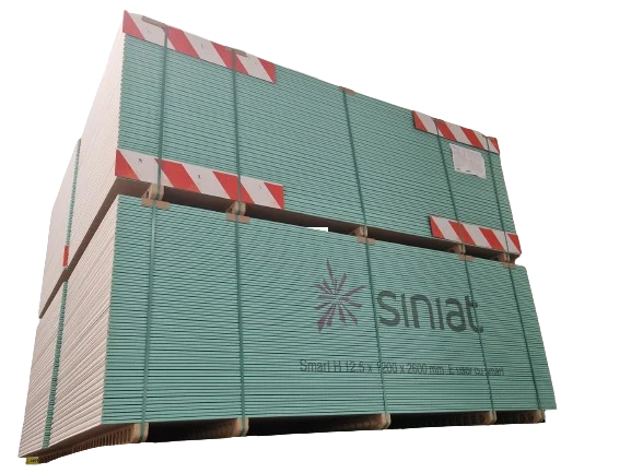 Placa gips carton Siniat, Nida Smart Hidro, 12.5x1200x2600mm