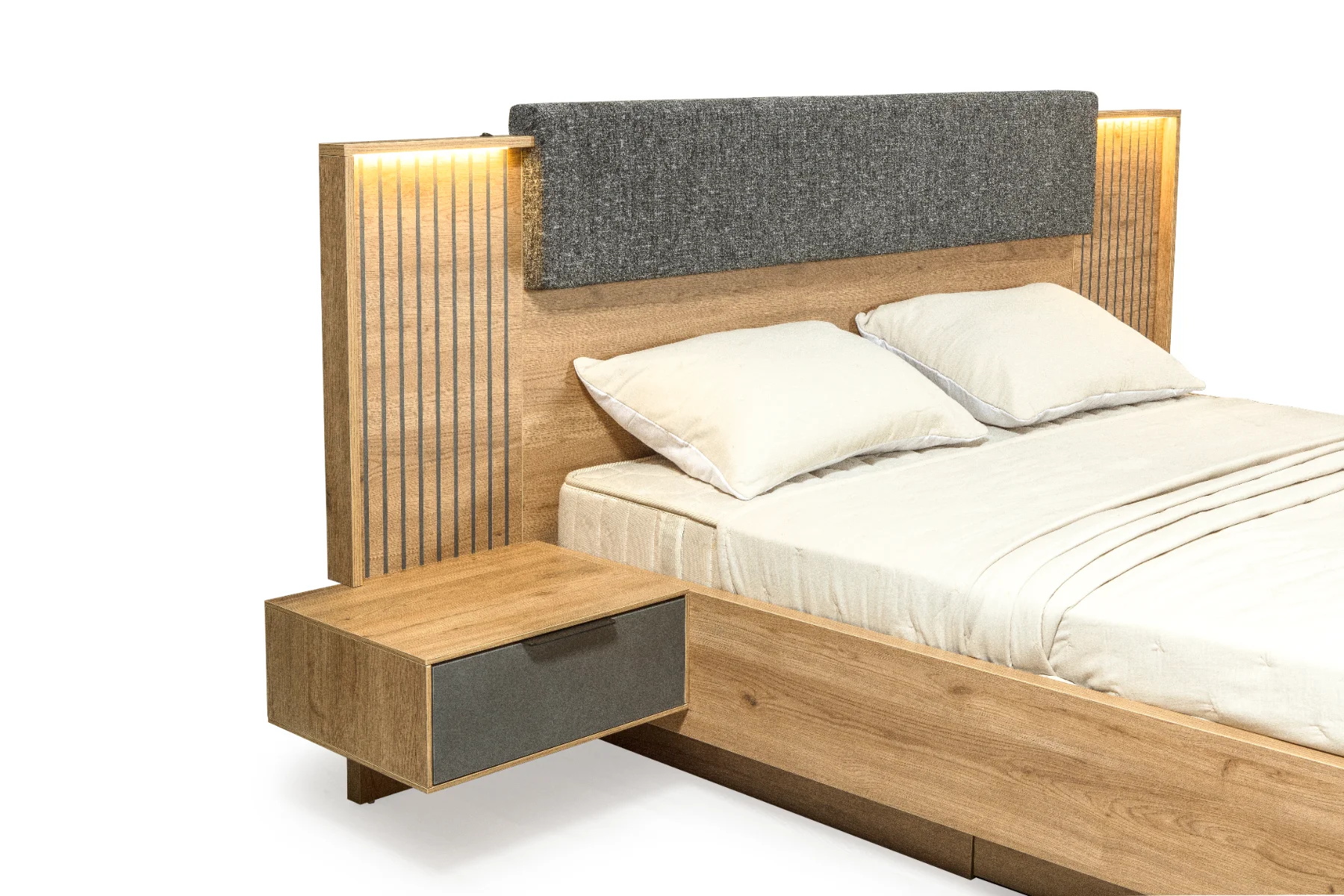 Milano Komodin Ahşap Pano