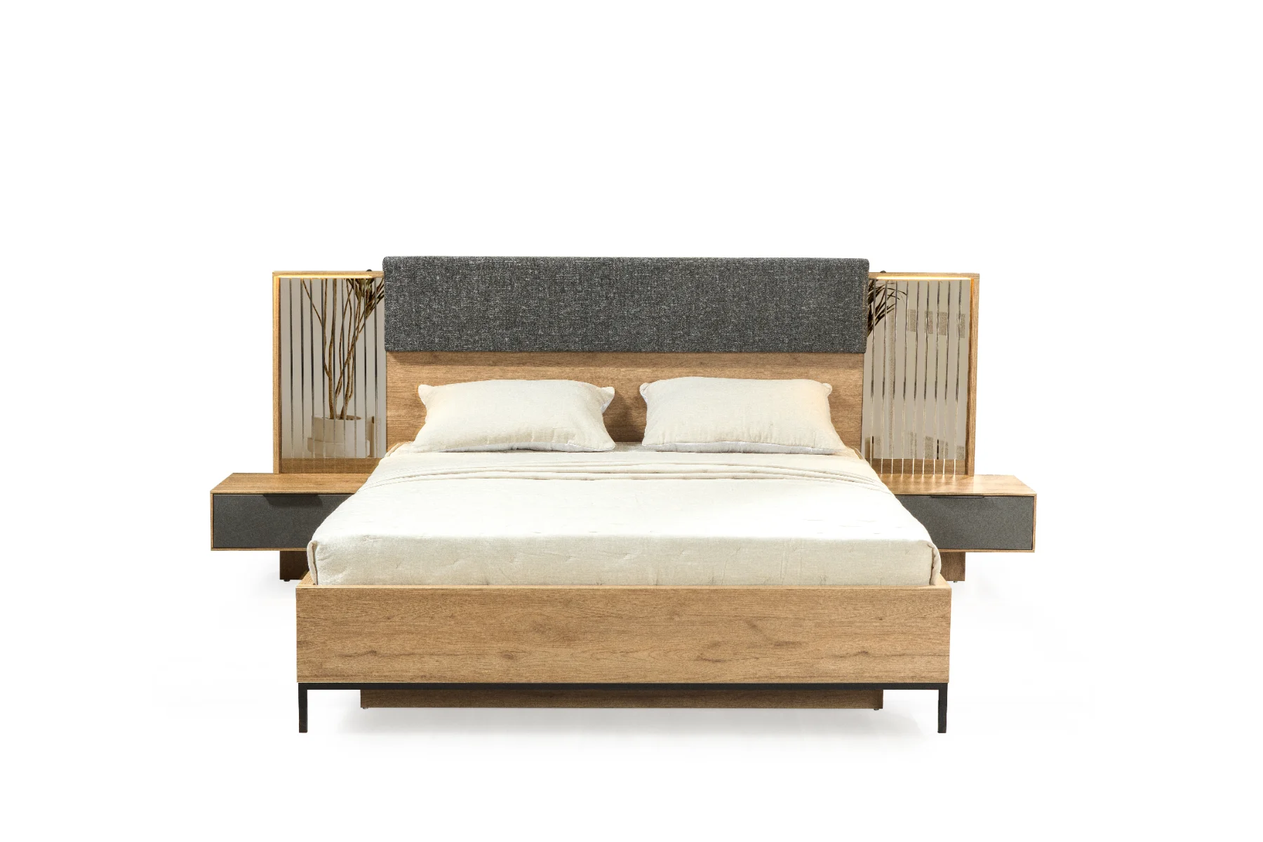 Milano Komodin Aynalı Pano