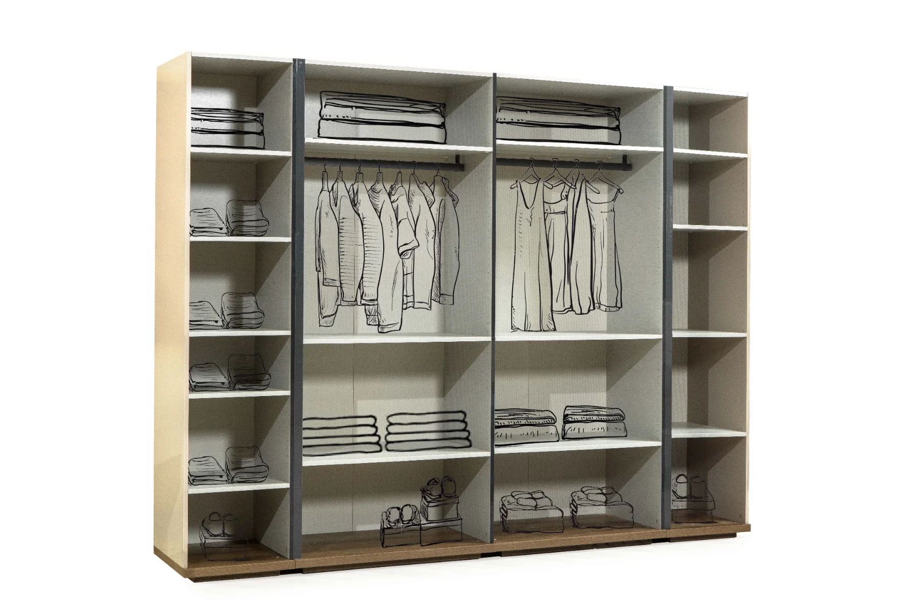 Erzin Yatak Odası 6 Kapak Çekmeceli