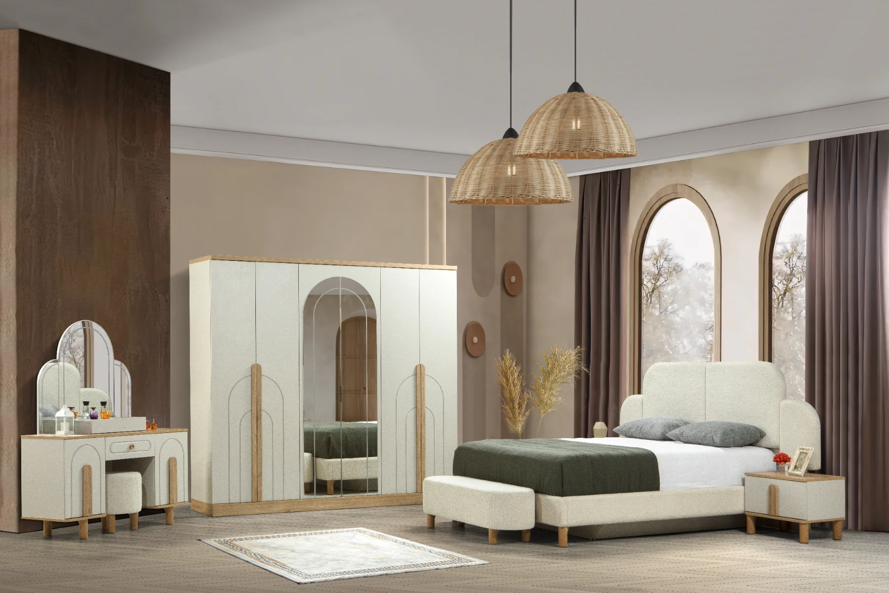 Bohem Yatak Odası 6 Kapaklı