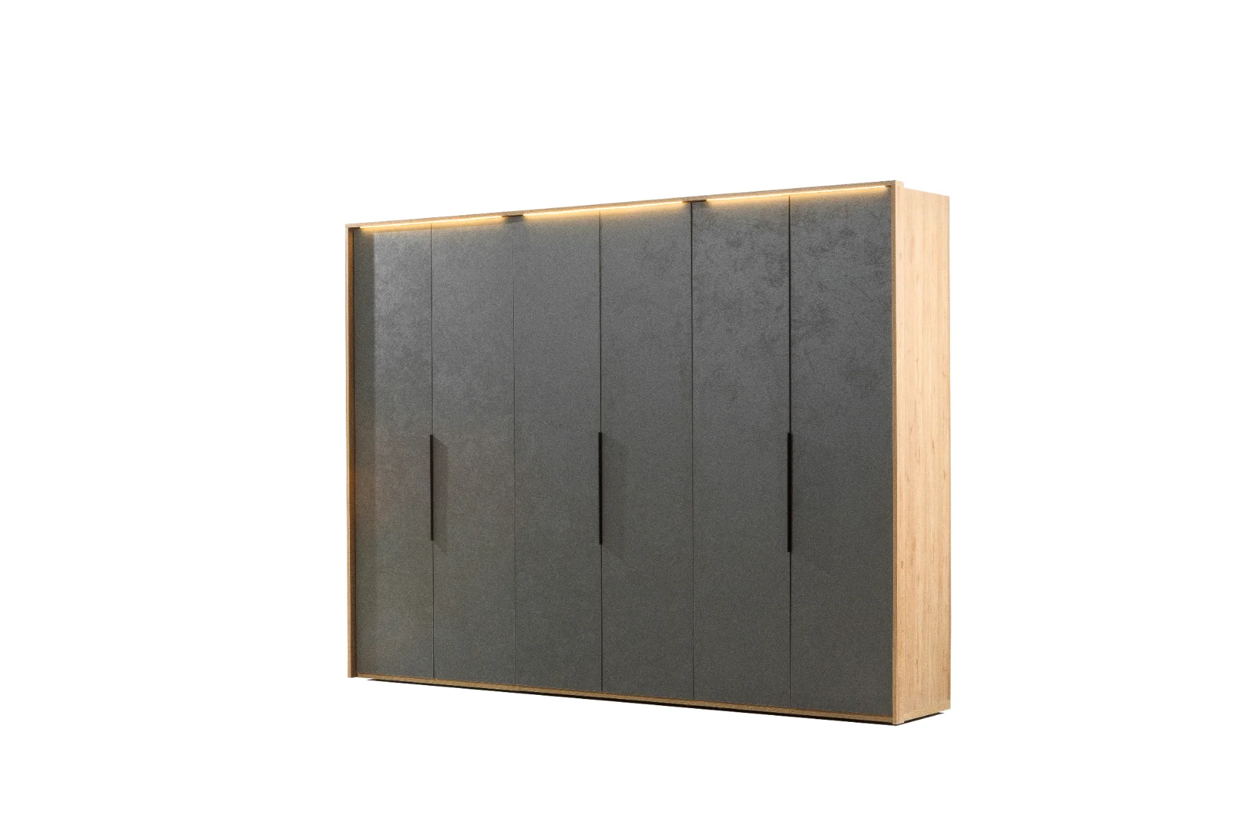 Milano Yatak Odası 6 Kapaklı Antrasit