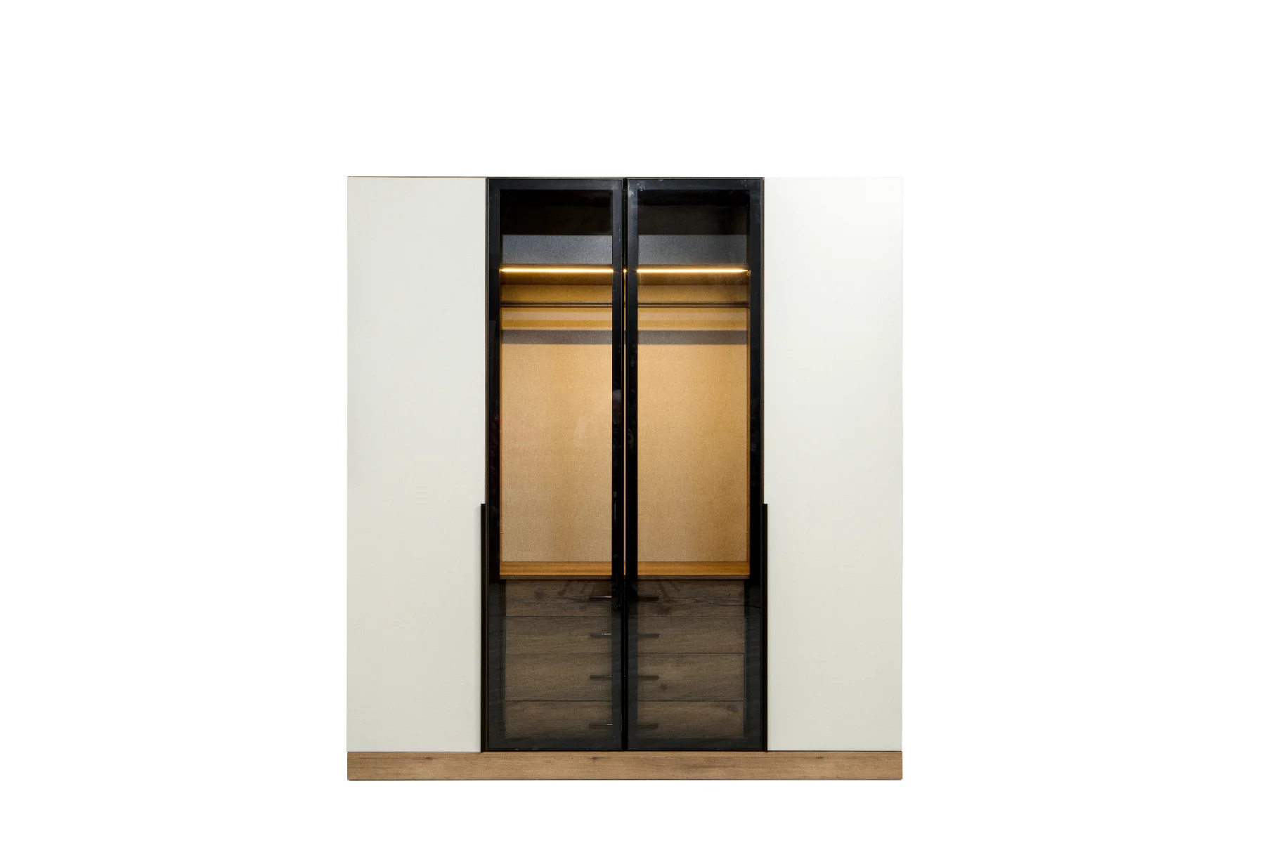 Venüs Gardırop 4 Kapaklı 2 Füme Camlı