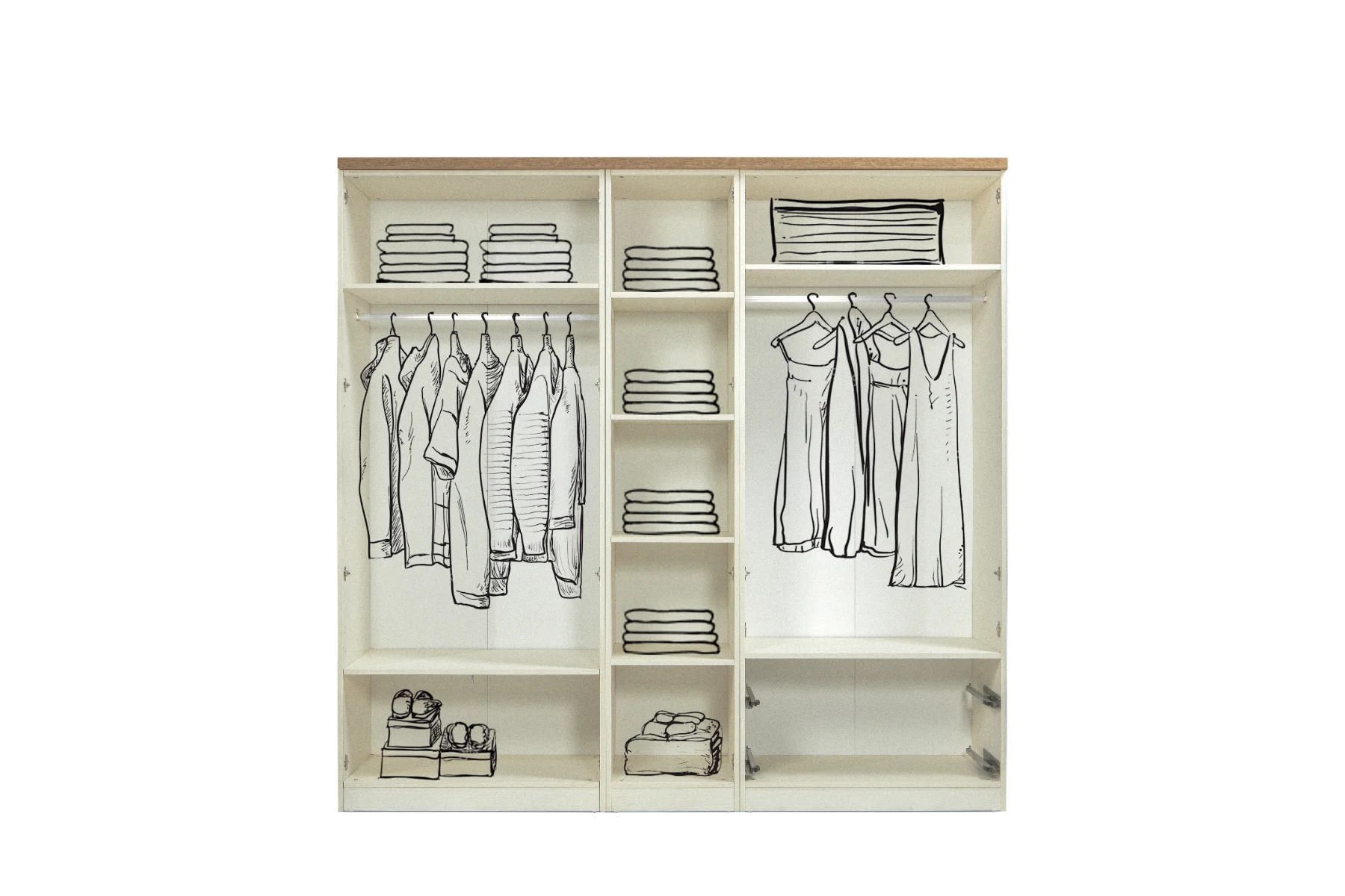 Rose Yatak Odası 5 Kapaklı