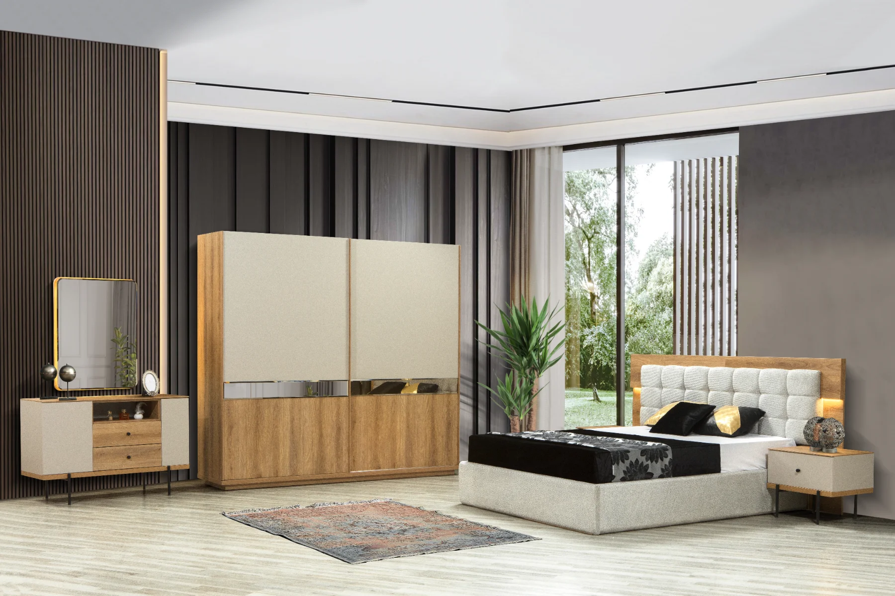 Belen Yatak Odası Sürgü Kapaklı