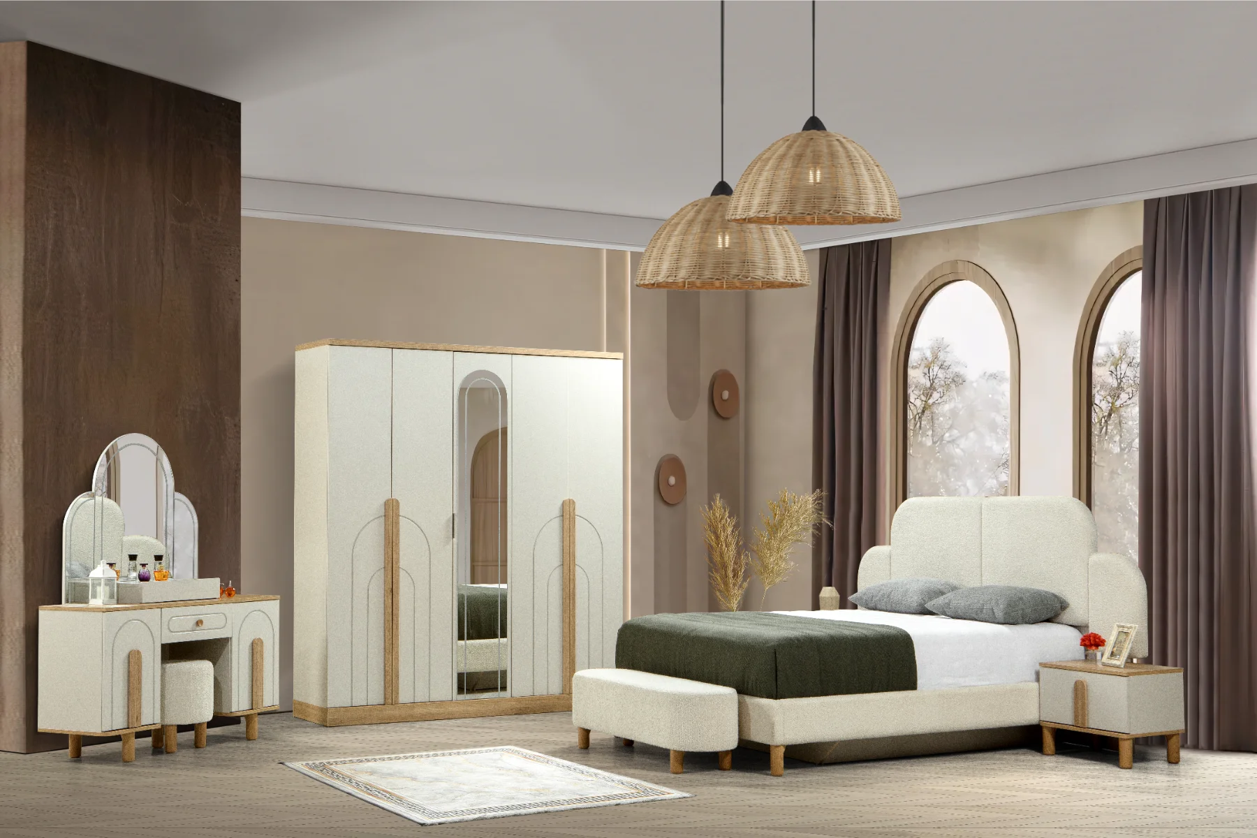 Bohem Yatak Odası 5 Kapaklı