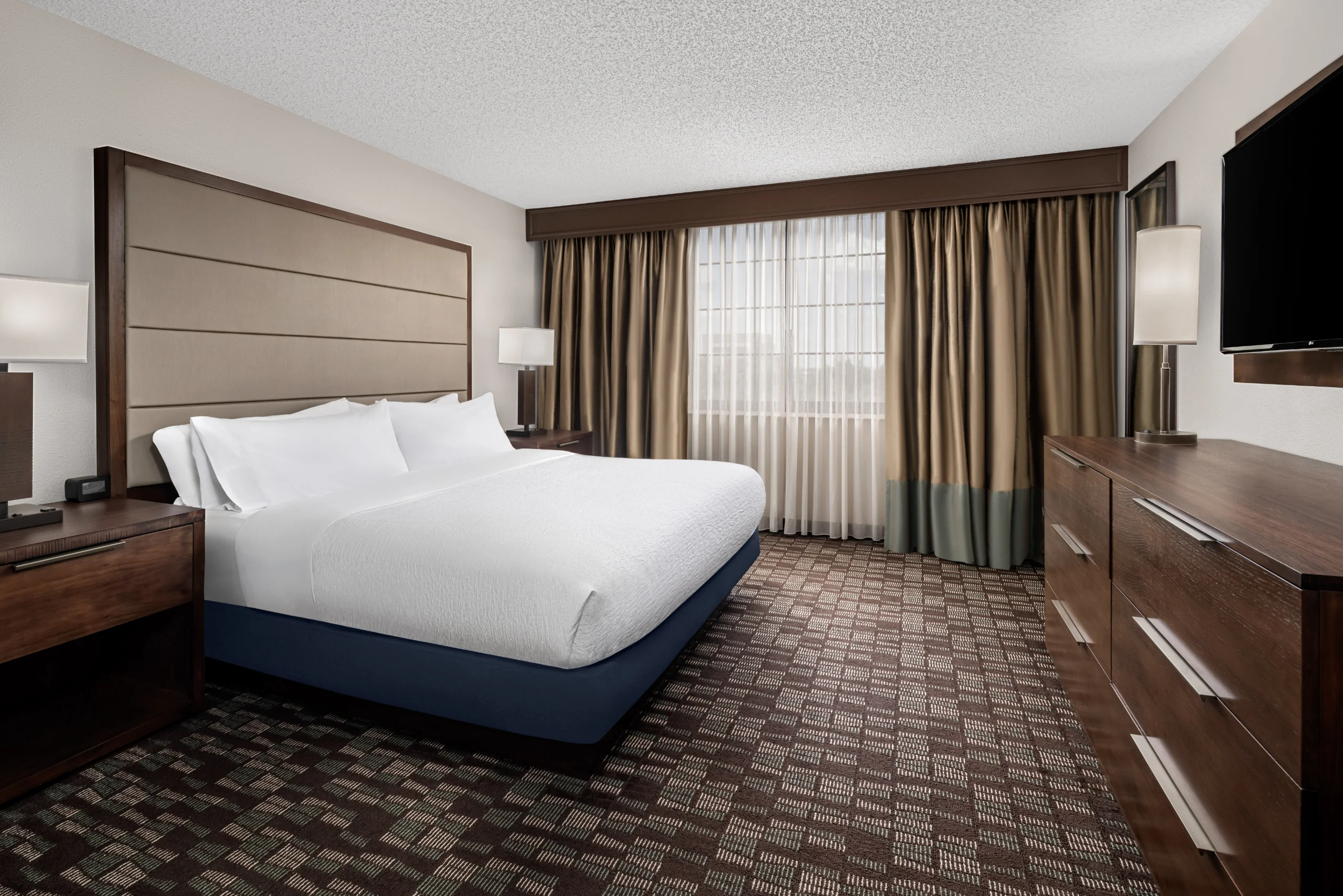 Modern all-suite rooms with extra space