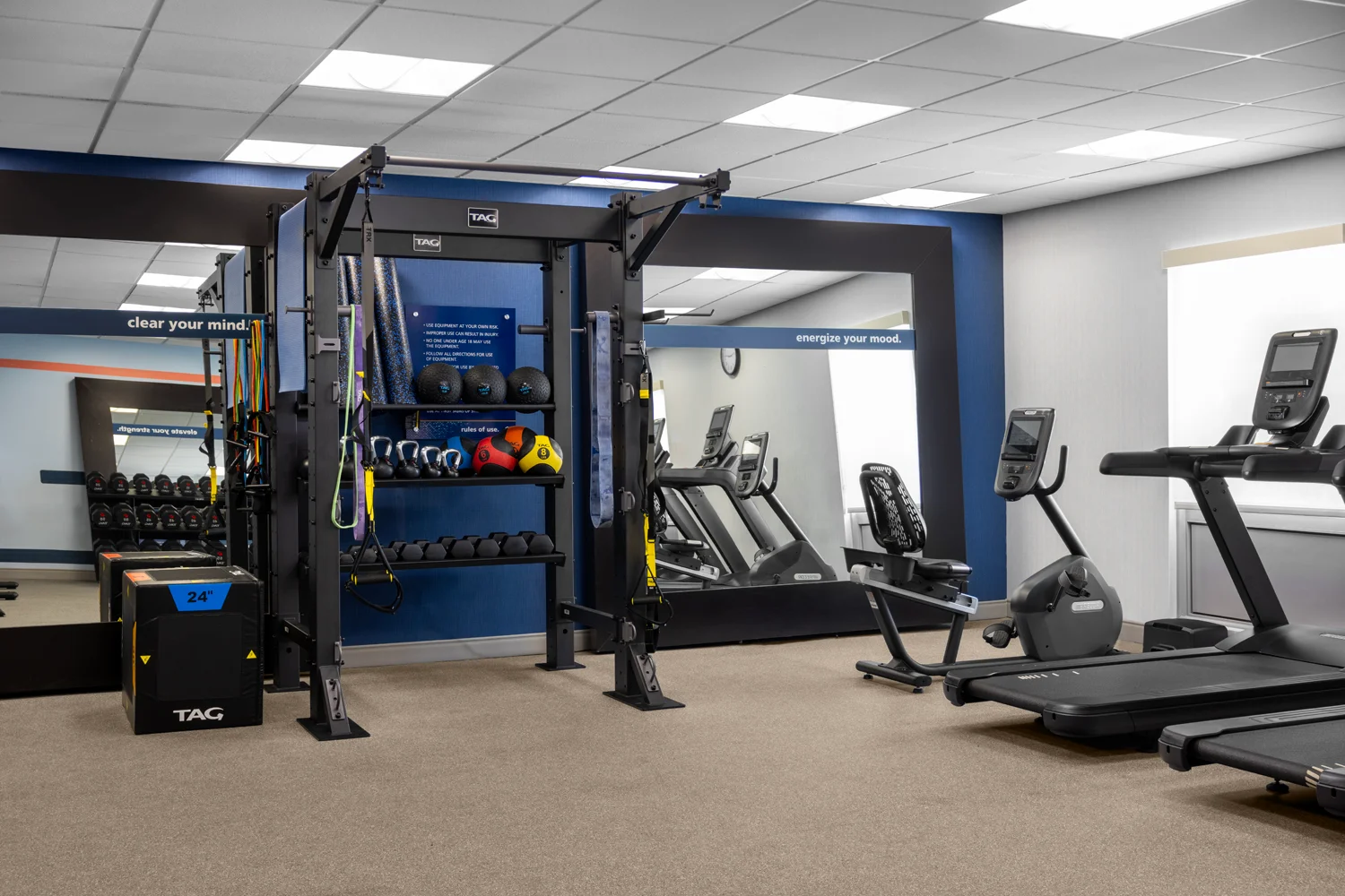 Outdoor pool and 24-hour gym