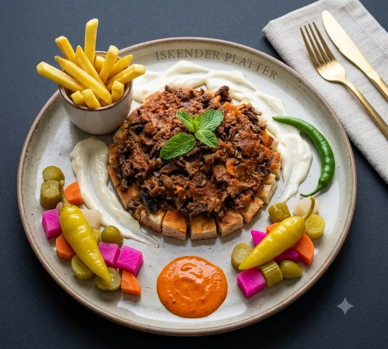 Iskender Shawarma meal (Lamb)