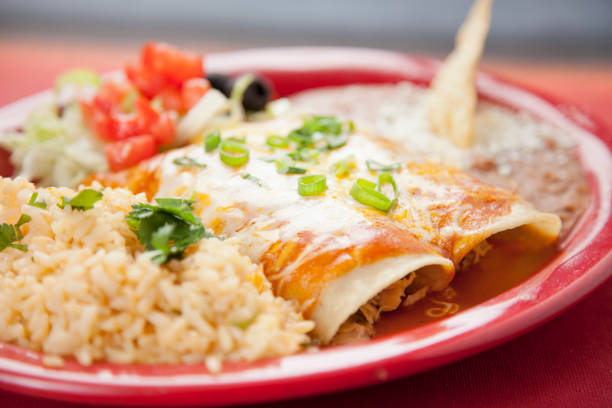 KIDS ENCHILADA WITH RICE & BEANS 