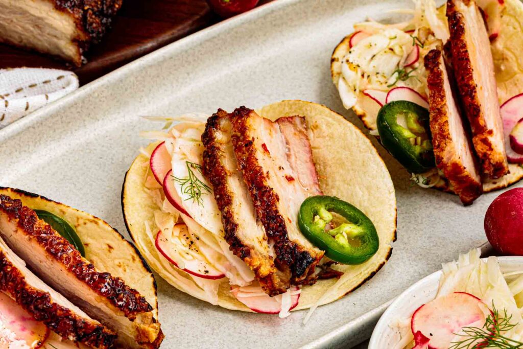 PORK BELLY TACOS 