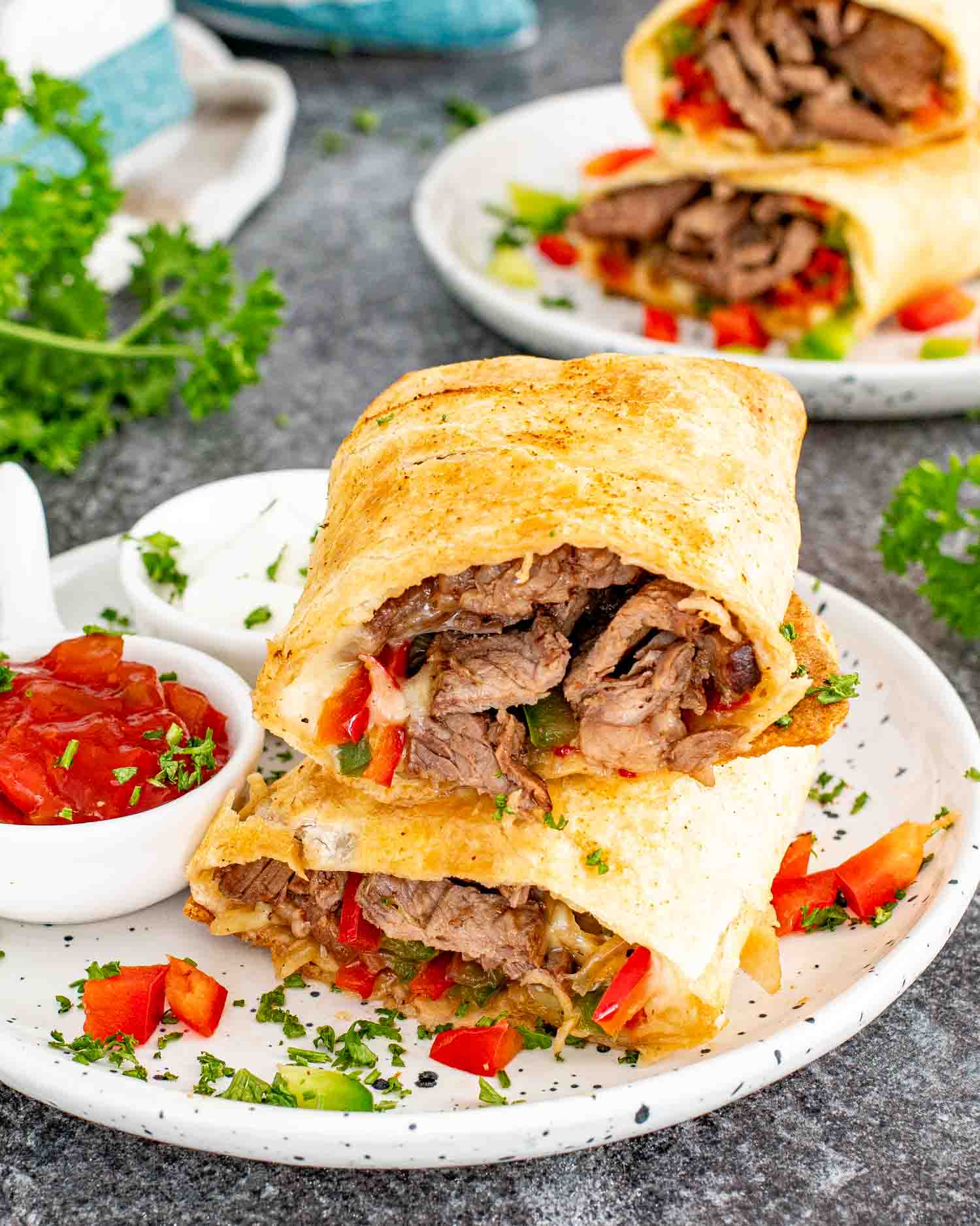 PHILLY STEAK BURRITO 