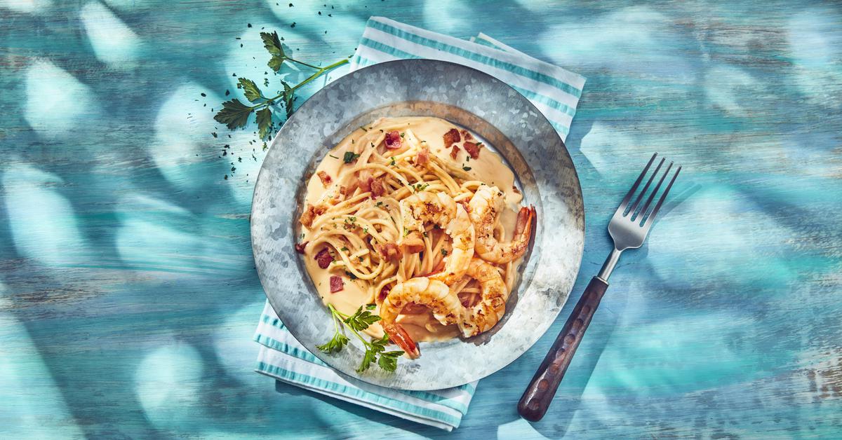 CHIPOTLE AND SHRIMP PASTA