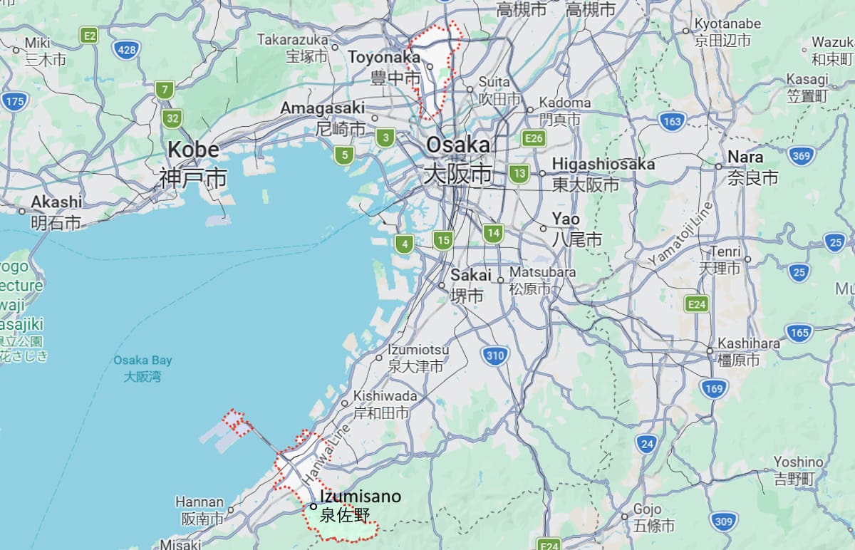 Article - Where to Buy in Japan: Kansai | Osaka's Izumisano & Toyonaka Cities
