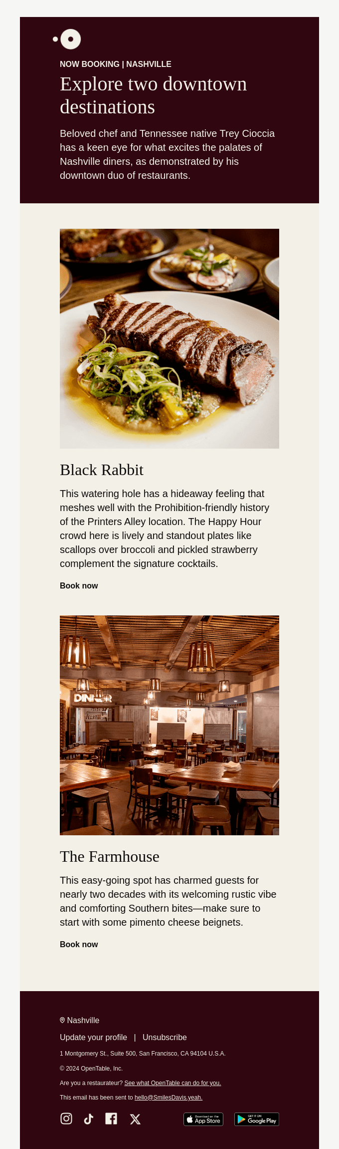 Chef Trey Cioccia Knows What Nashville Wants