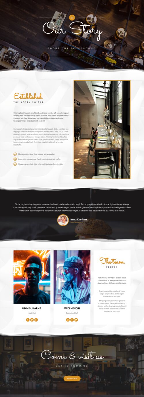 Restaurant & Cafe About Restaurant 2