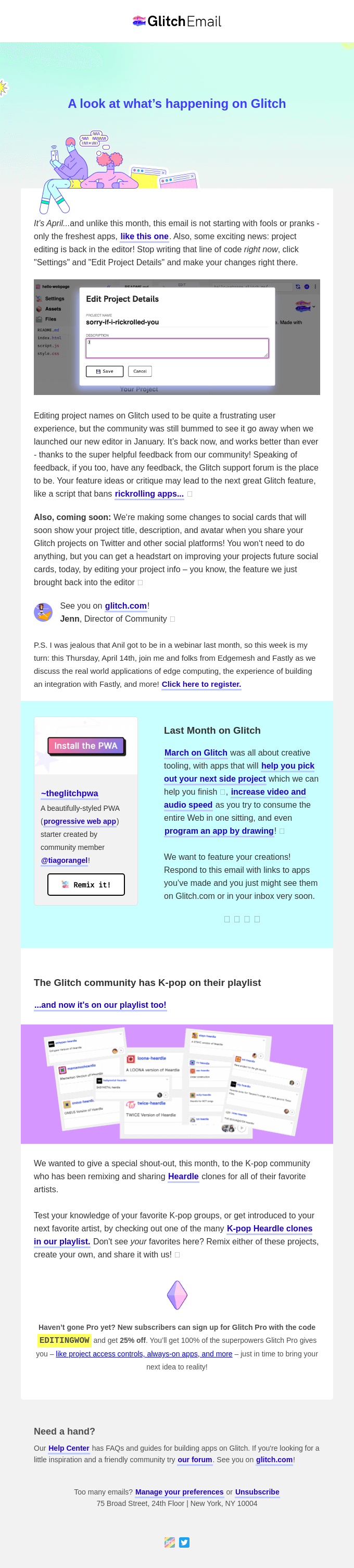 This Month On Glitch A Beloved Editor Feature Is Back Also Lots Of K Pop