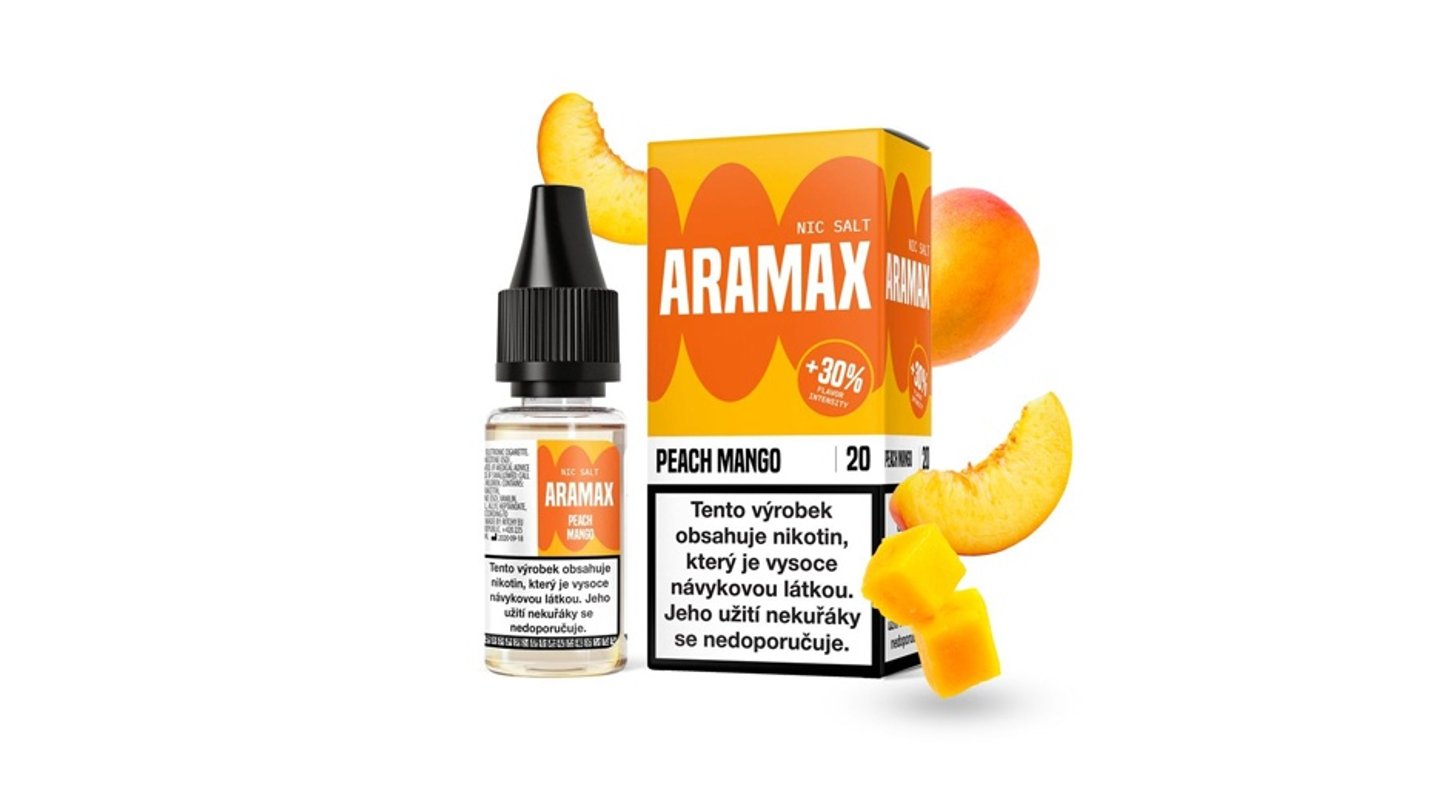 Aramax Salt Broskev a mango 10ml 20mg