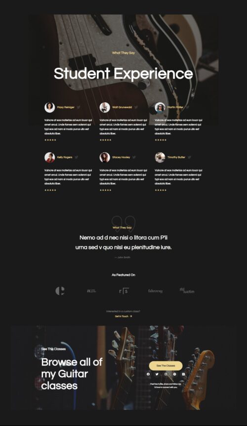 Music Lessons Testimonials