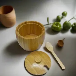 Bamboo sugar dish 2