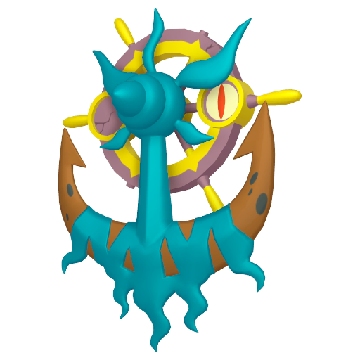 Dhelmise - Ghost/Grass type Pokemon from Pokemon Sword and Shield with stats, moves, and evolution data
