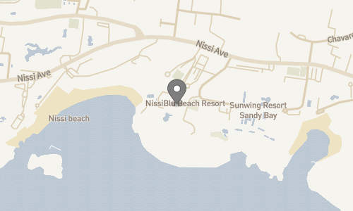 Lokation for Hotel NissiBlu Beach Resort