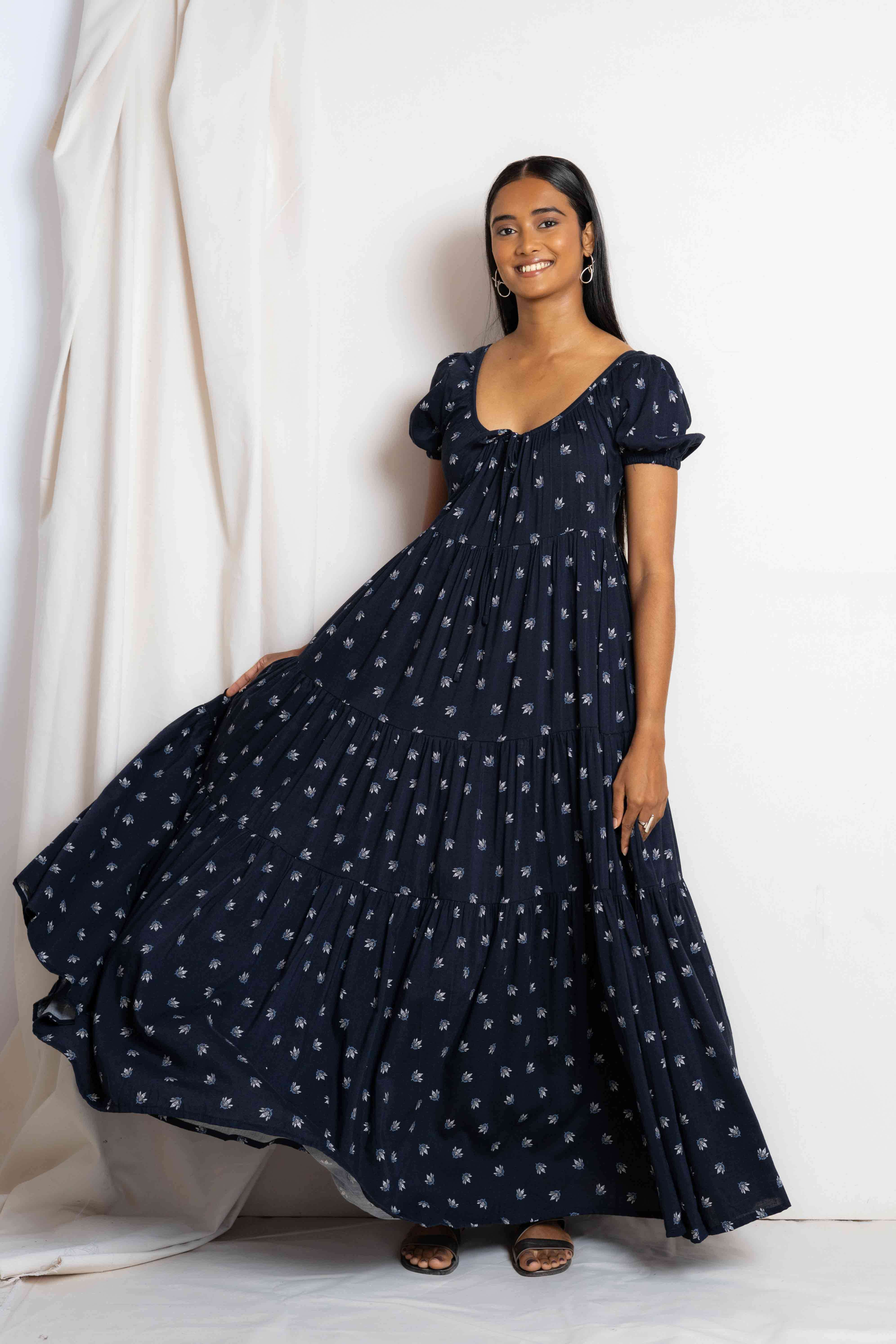 LISA DRESS MOONLEAF