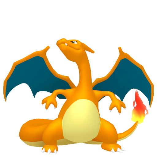 Charizard - Fire/Flying type Pokemon from Pokemon Red and Blue with stats, moves, and evolution data