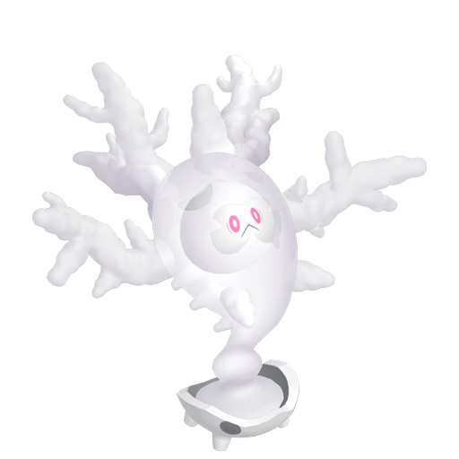 Cursola - Ghost type Pokemon from Pokemon Sword and Shield with stats, moves, and evolution data