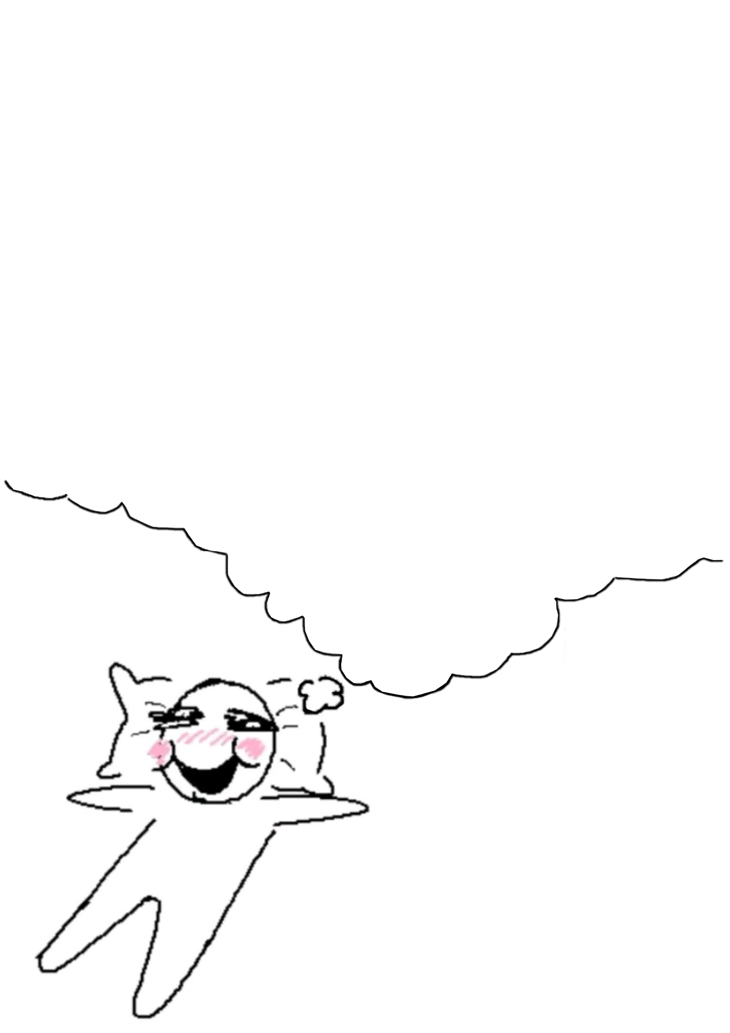 Person with pillow thinking bubble for Other e-reader wallpaper or screensaver featuring drawing and thought-bubble and more