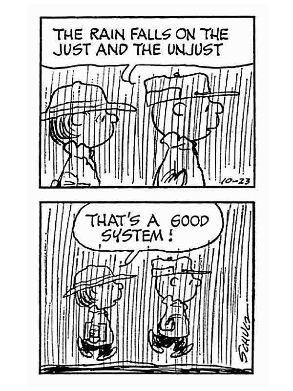 Peanuts comic strip about rain for Other e-reader wallpaper or screensaver featuring peanuts and comic and more