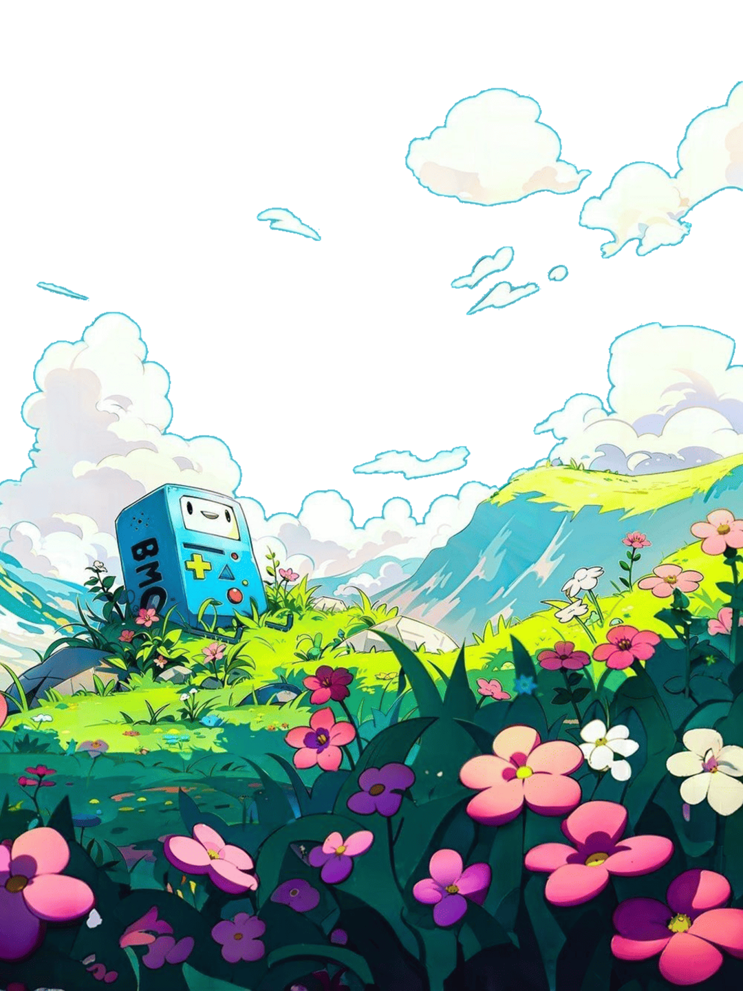 Adventure Time - Weekend at BMO's for Kobo Libra e-reader wallpaper or screensaver featuring color and transparent and more