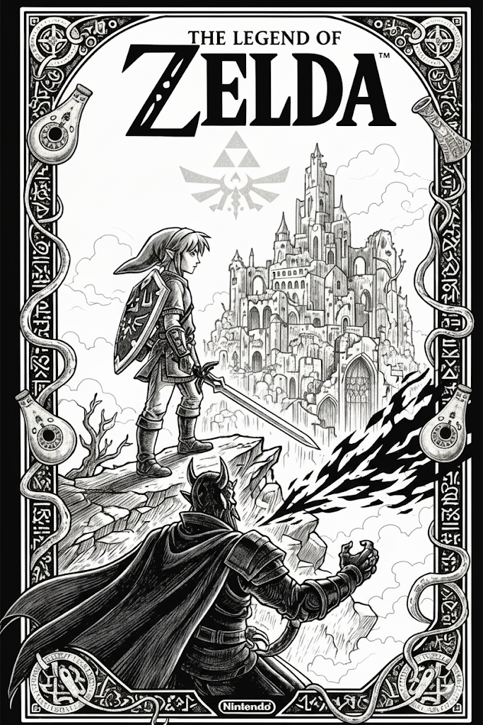 The Legend of Zelda Link vs Ganon for Other e-reader wallpaper or screensaver featuring zelda and link and more
