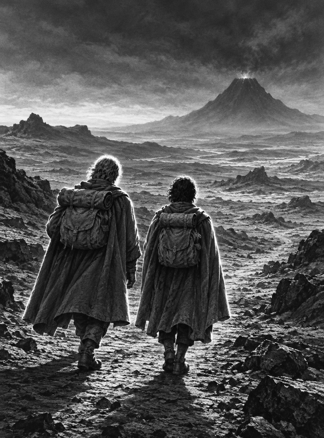 Frodo and Sam 2 for e-reader e-reader wallpaper or screensaver