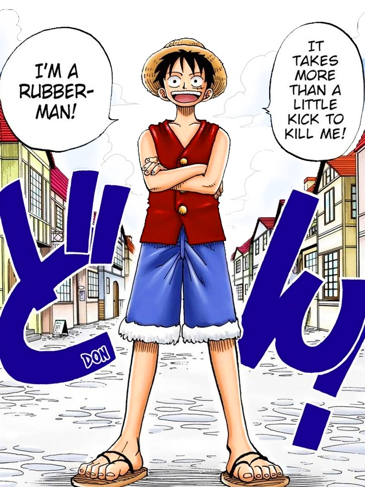Monkey D. Luffy for Kobo Libra e-reader wallpaper or screensaver featuring color and manga and more