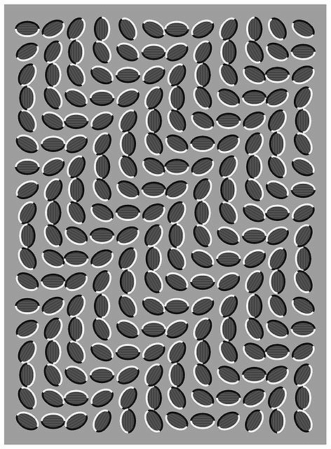 Optical illusion of spinning discs for Other e-reader wallpaper or screensaver featuring optical illusion and motion and more