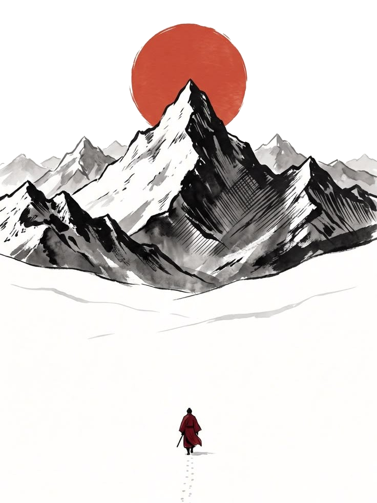 monk and mountain for e-reader e-reader wallpaper or screensaver featuring mountain and png and more