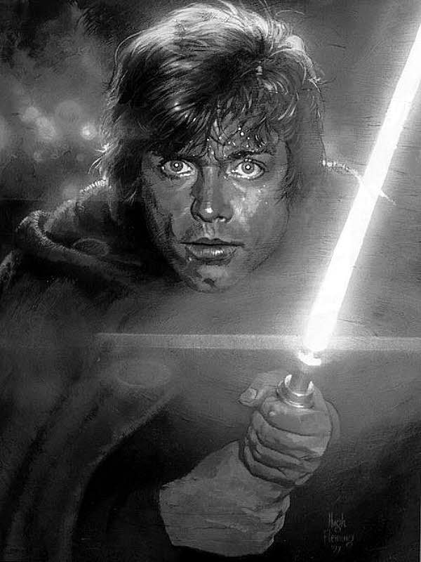 Luke Skywalker with Lightsaber for Other e-reader wallpaper or screensaver featuring luke skywalker and star wars and more