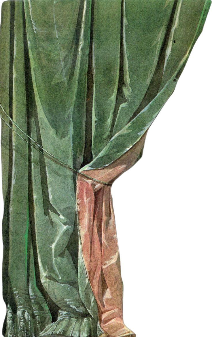 Behind the Curtain for Kobo Libra e-reader wallpaper or screensaver featuring cloth and color and more