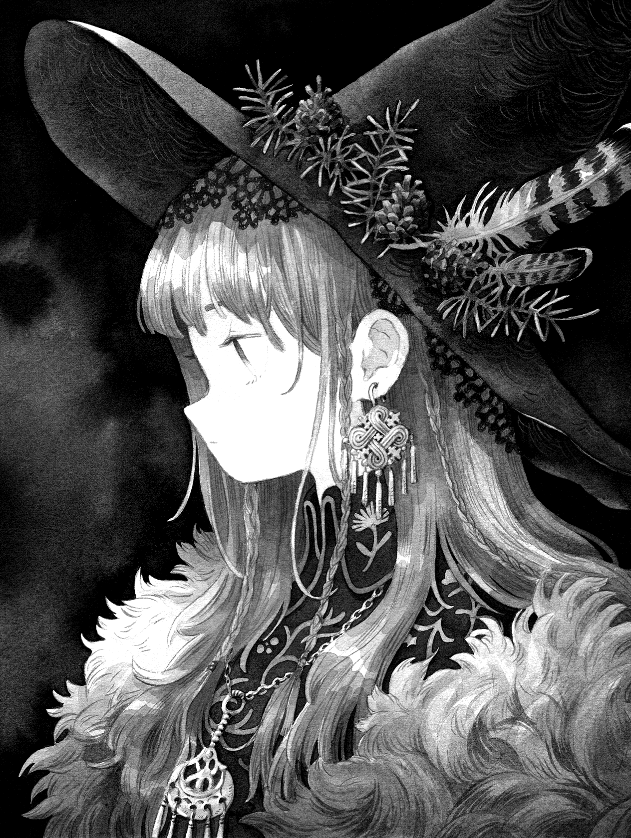 Witch for Kindle Paperwhite e-reader wallpaper or screensaver featuring girl and witch and more