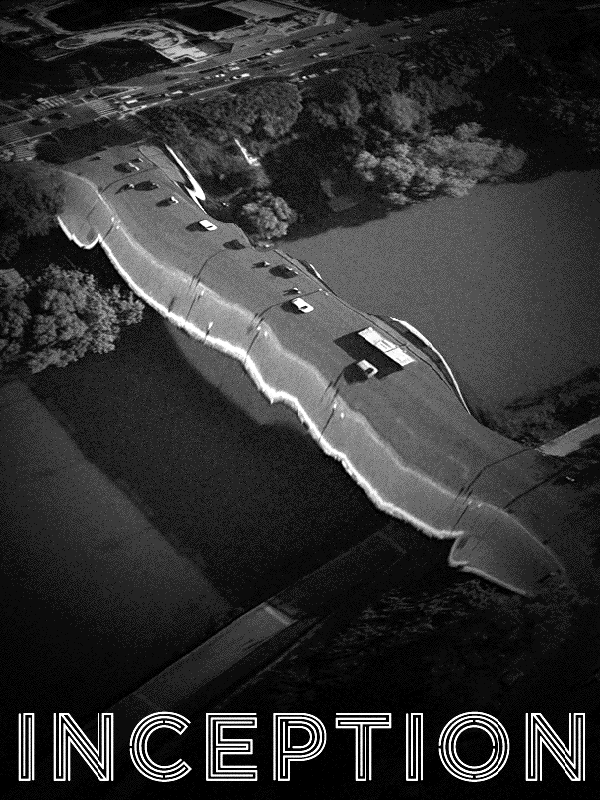 Inception movie poster, surreal road bending for Other e-reader wallpaper or screensaver featuring inception and movie and more