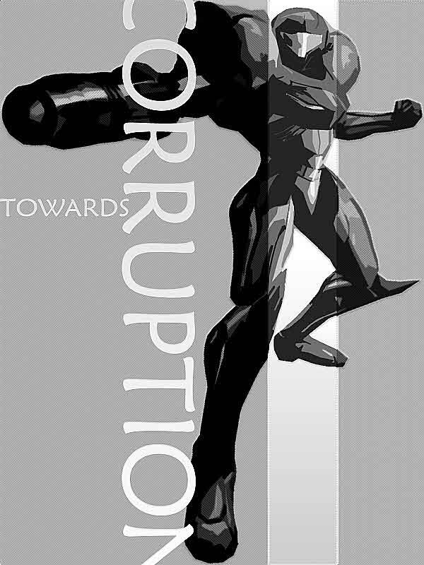 Samus Aran Towards Corruption Poster for Other e-reader wallpaper or screensaver featuring samus and metroid and more