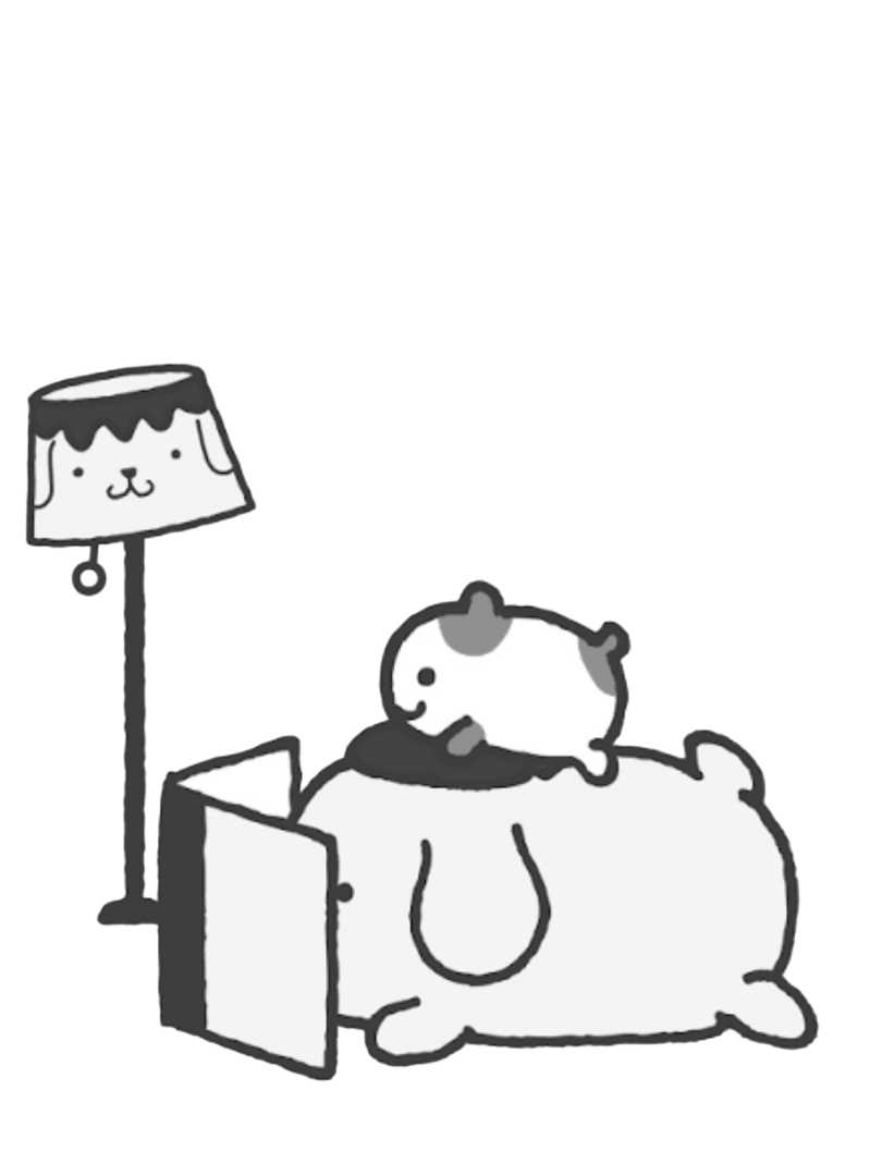 pom pom purin reading for e-reader e-reader wallpaper or screensaver featuring pompompurin and sanrio