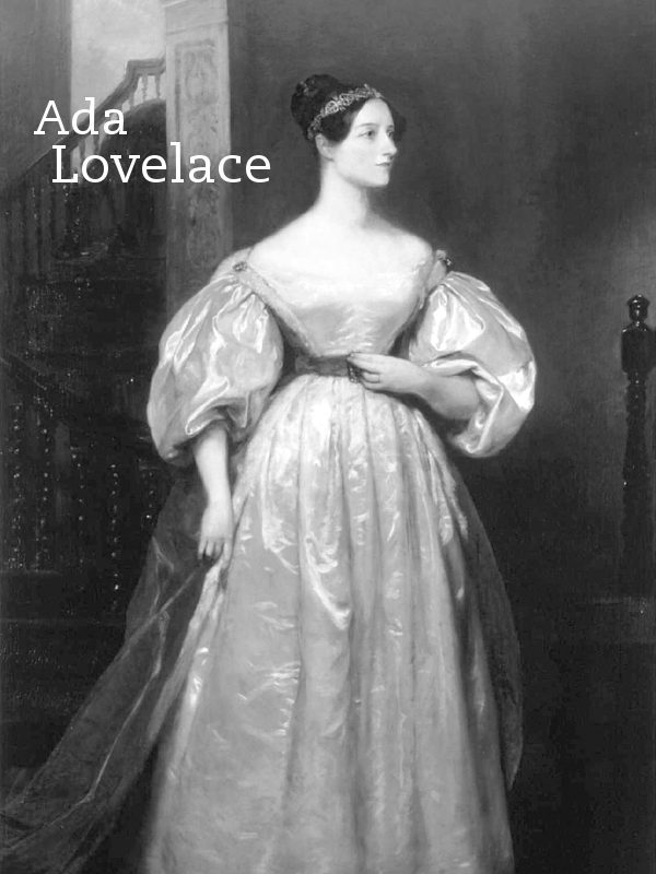 Portrait of Ada Lovelace for Other e-reader wallpaper or screensaver featuring ada-lovelace and mathematics and more