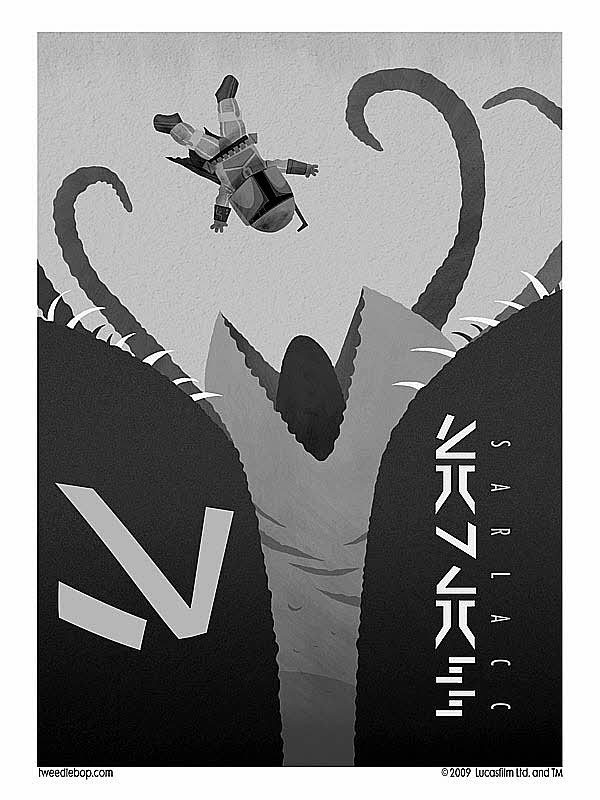 Boba Fett falling into the Sarlacc pit for Other e-reader wallpaper or screensaver featuring star-wars and boba-fett and more